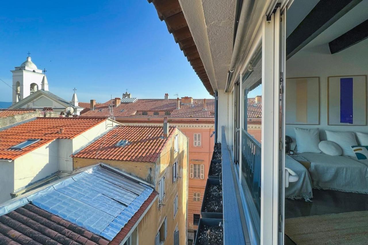 Grand Apt Au Coeur D'Ajaccio - Ac & 5Min Plage Apartment Luaran gambar